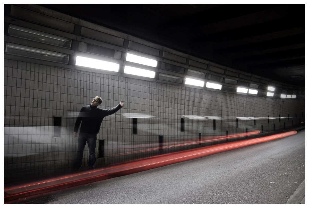 L'autostoppeur un peu con - Conceptual photography