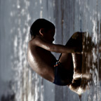 Le pr�cheur � la verticale - Photographie conceptuelle