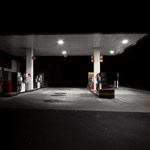 Anatomie d'une station service 1  - Photographie de nuit