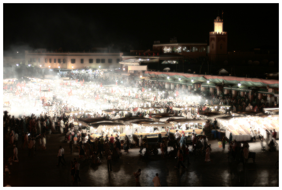 Place Jemaa-el-fna - Night photography