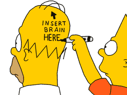 La signature "M" des cheveux d'Homer