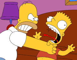 Les Simpson, c'est aussi la tendresse entre un père et son fils...