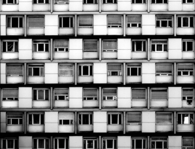 Mise en boîte - blocs de béton - photographie urbaine et architecture