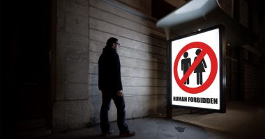 Human forbidden - night photography