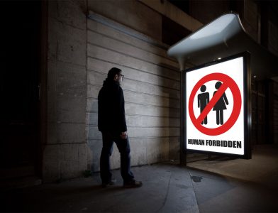 Human forbidden - night photography